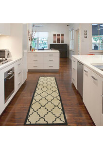 Storm Ivory Trellis Flatweave Rug