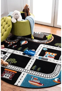 Speedy Kids Road Rug SPE21709-BLA