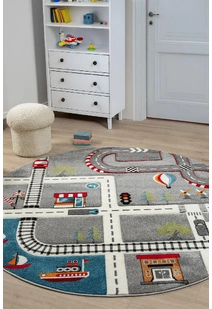 Speedy Kids Road Rug SPE21709-GRE