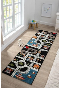 Speedy Kids Road Rug SPE21709-BLA