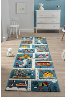 Speedy Kids Road Rug SPE36353-BLU