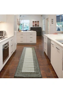 Soleil Beige Border Flatweave Rug