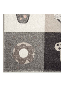 Sunny Square Pattern Kids Rug