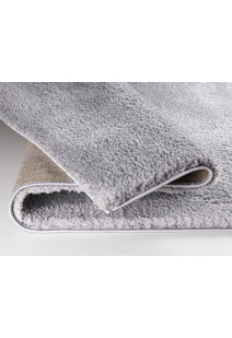 Silky Plain Light Grey Shaggy Rug