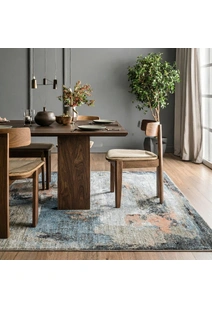 Vivid Modern Abstract Rug
