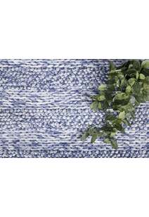 Zuri Blue Hand Loomed Wool Rug