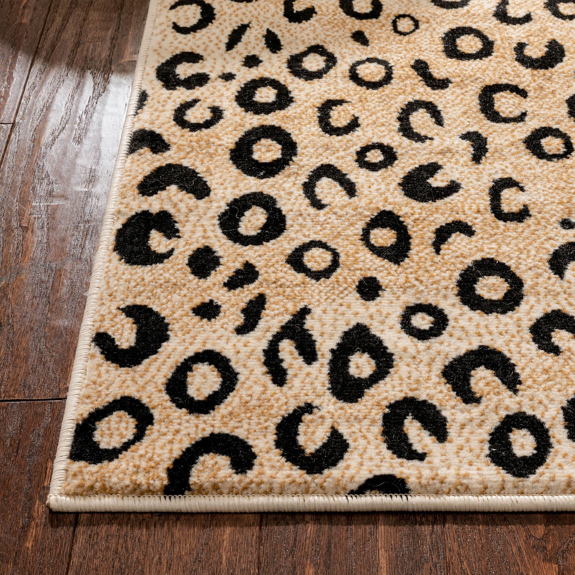 Large View Atlanta Safari Animal Leopard Rug