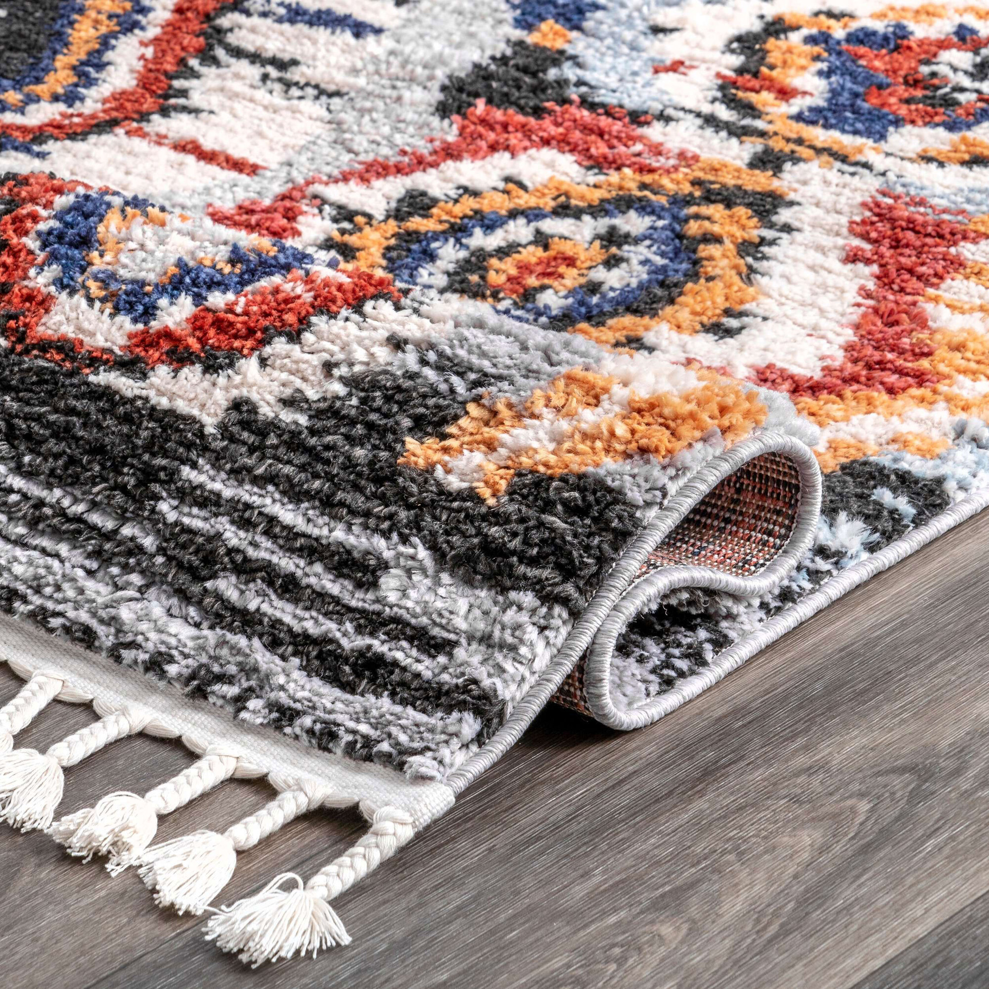 Large View Amara Geometric Moroccan Rug