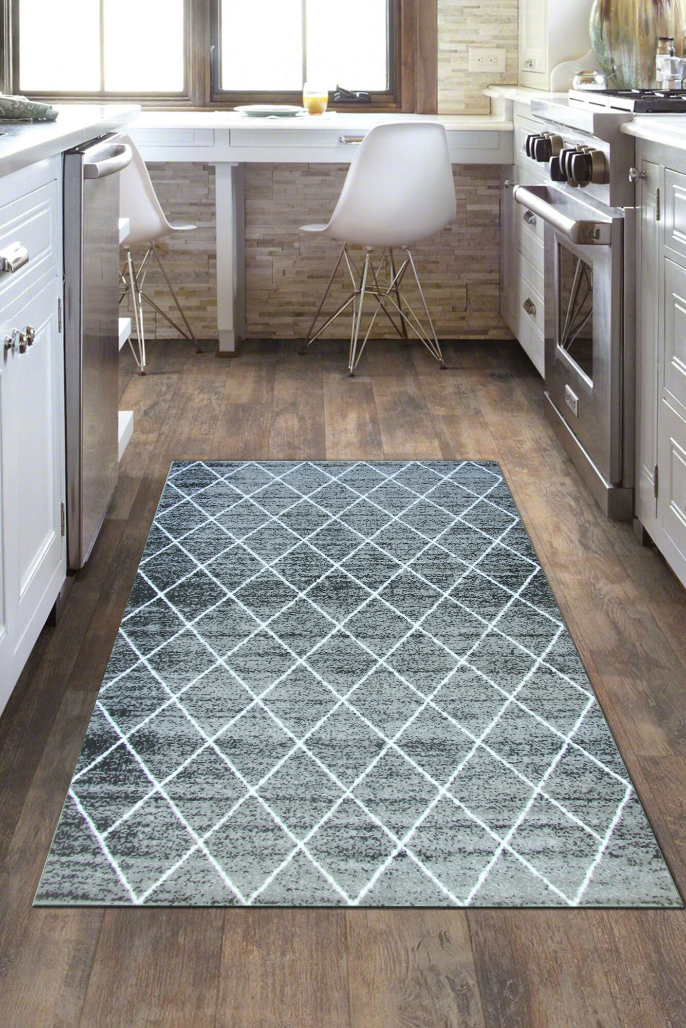 Atlanta Moroccan Grey Trellis Rug
