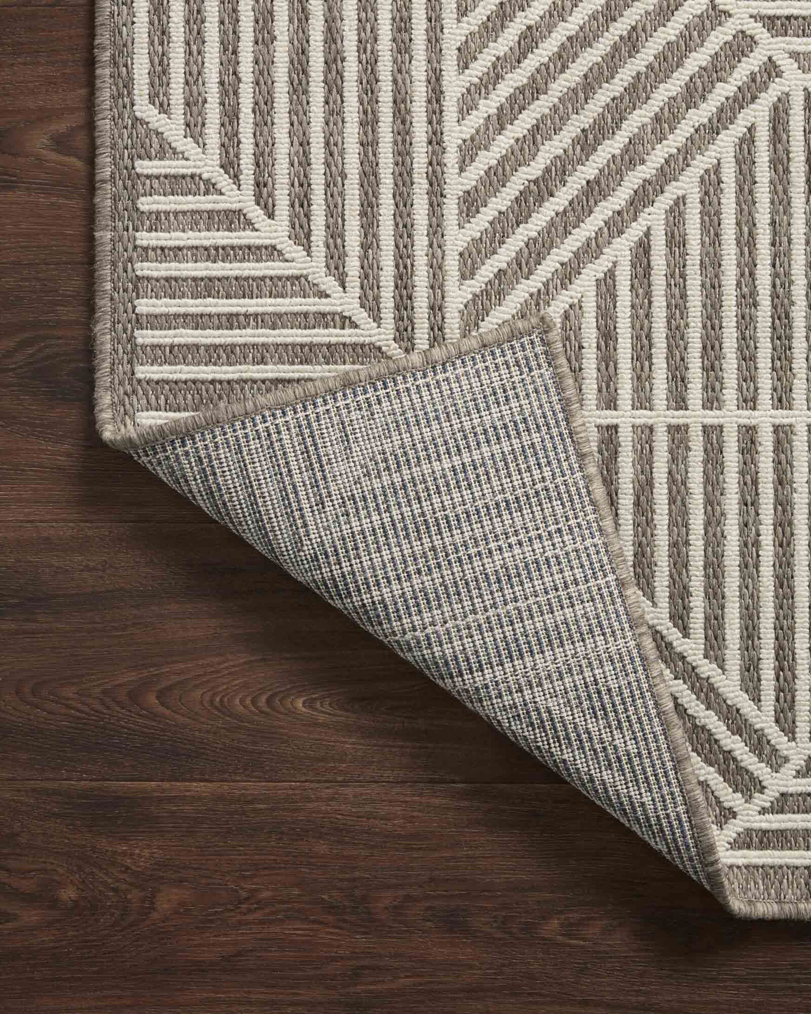Large View Alfresco Geometric Patio Rug