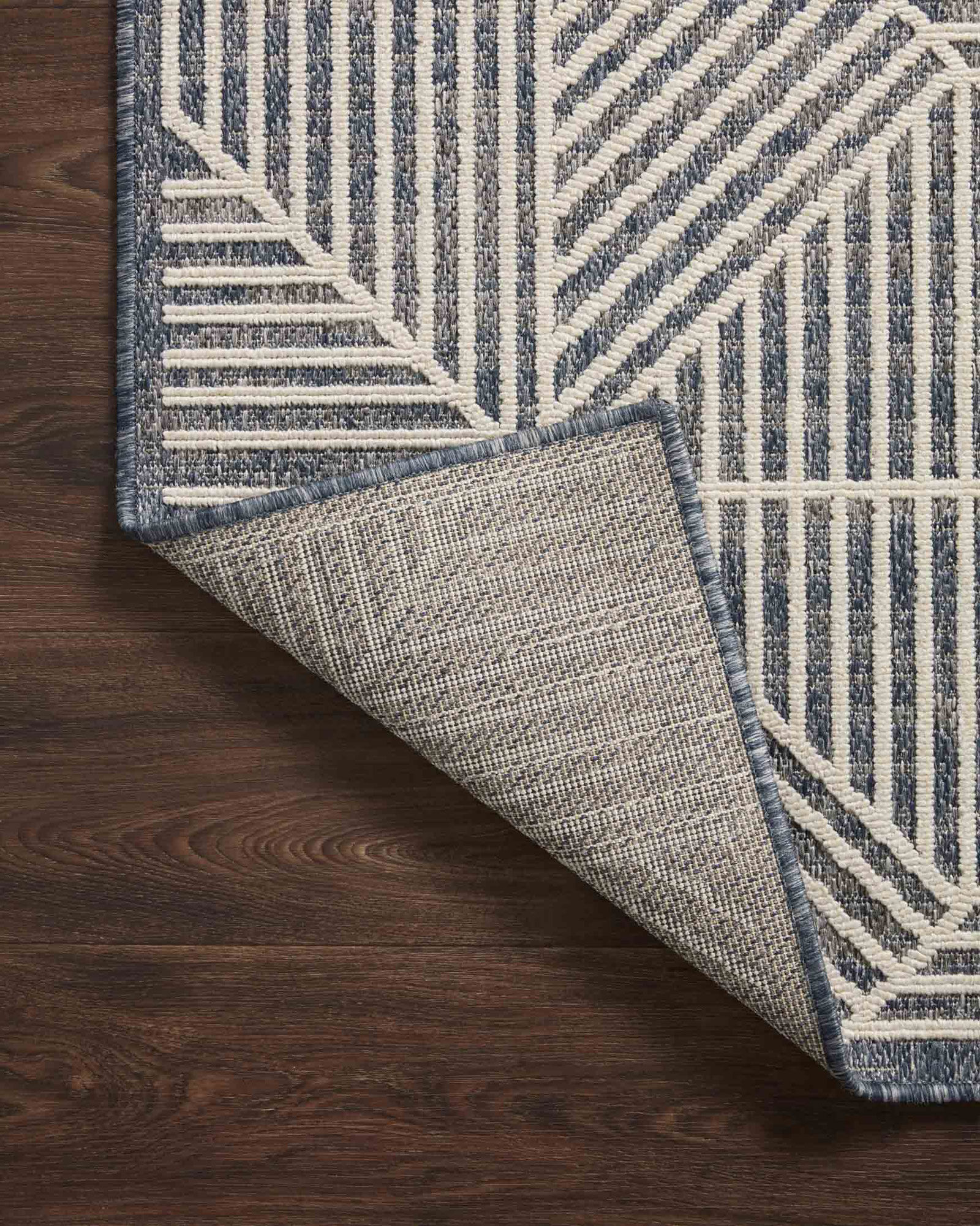 Large View Alfresco Geometric Patio Rug