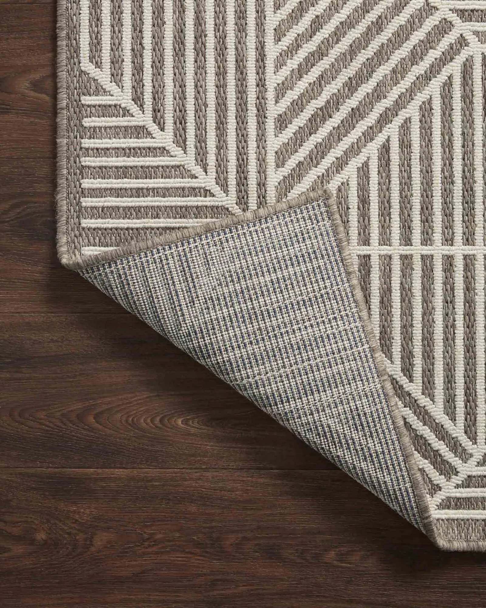 Large View Alfresco Geometric Patio Rug