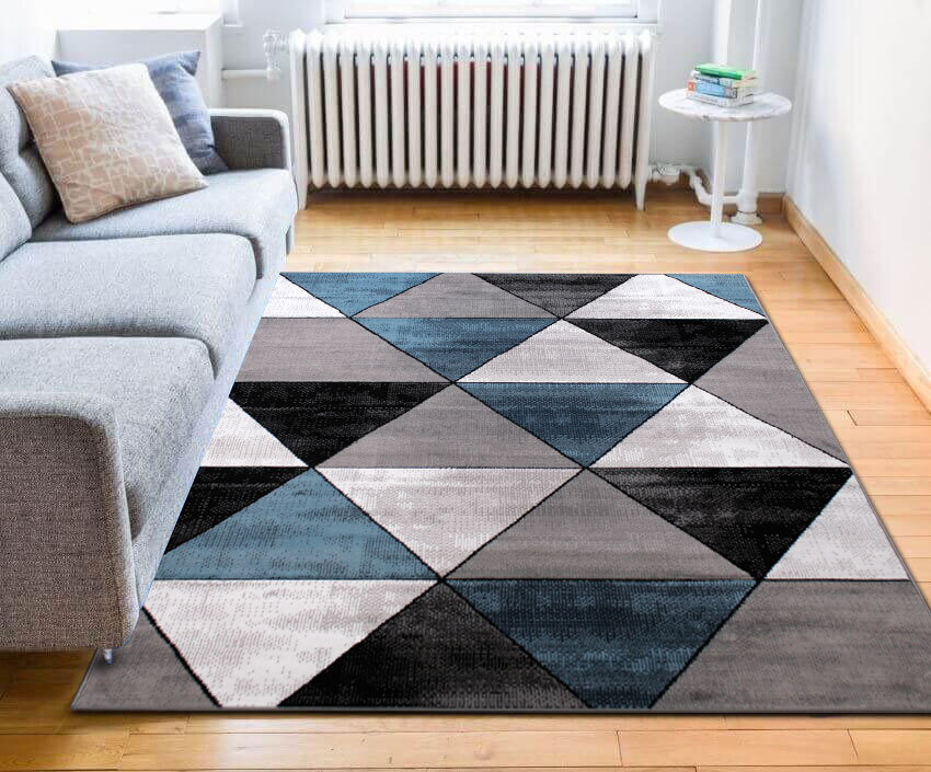 Large View Axel Modern Triangle Pattern Rug