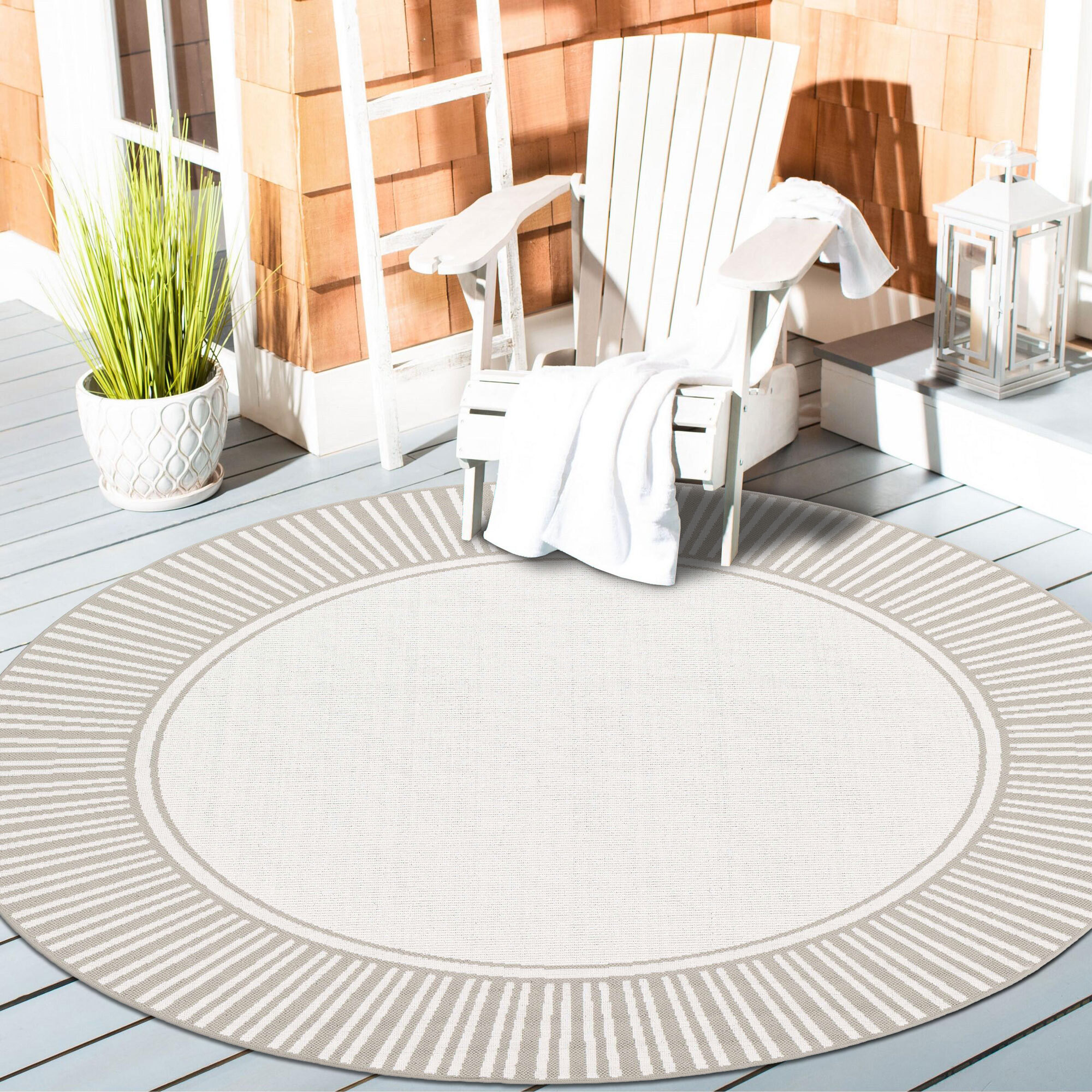 Ambient Round Rug AO4808-W