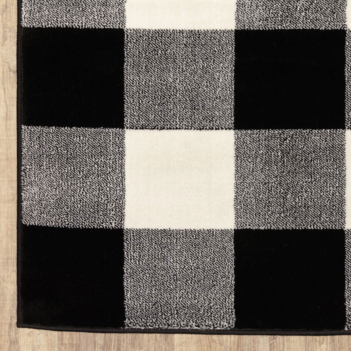 Adel Plaid Check Pattern Rug