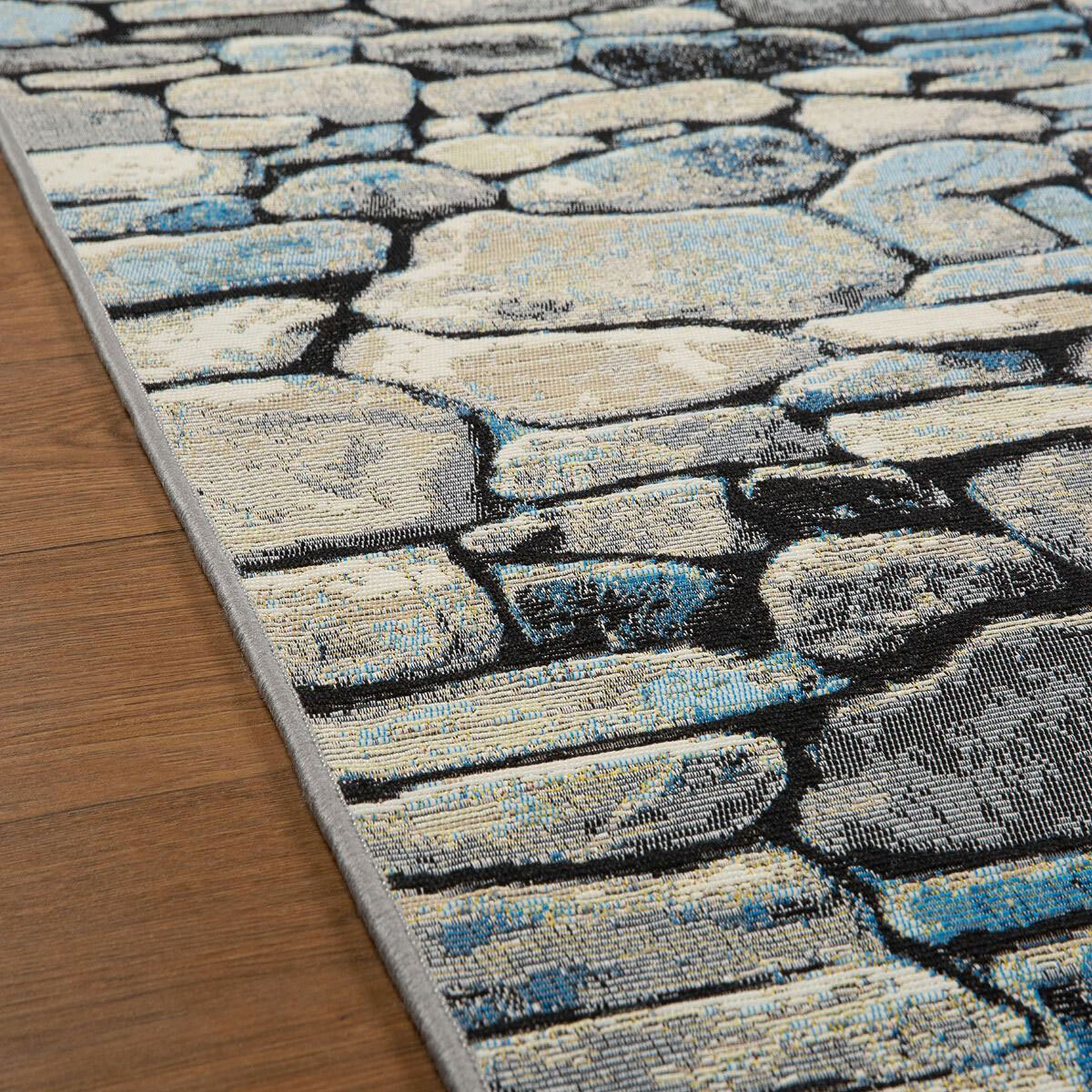 Aperto Stone Pebble Pattern Rug