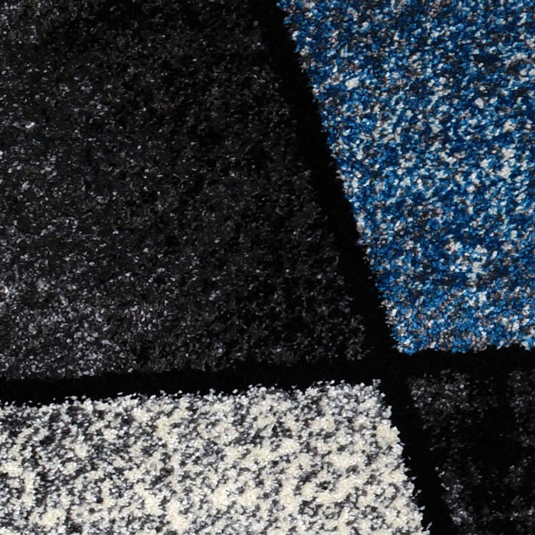 Large View Aria Blue Modern Geometric Rug