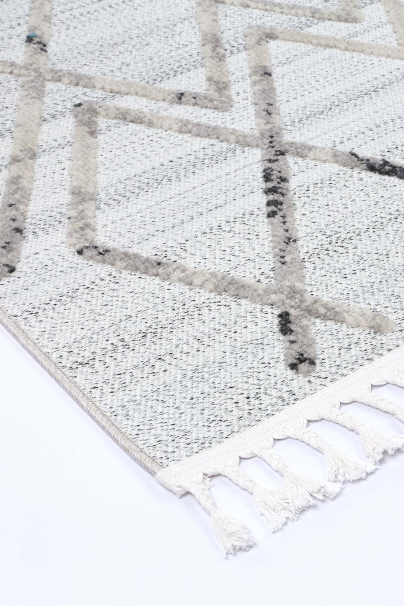 Ariel Fringed Moroccan Trellis Rug