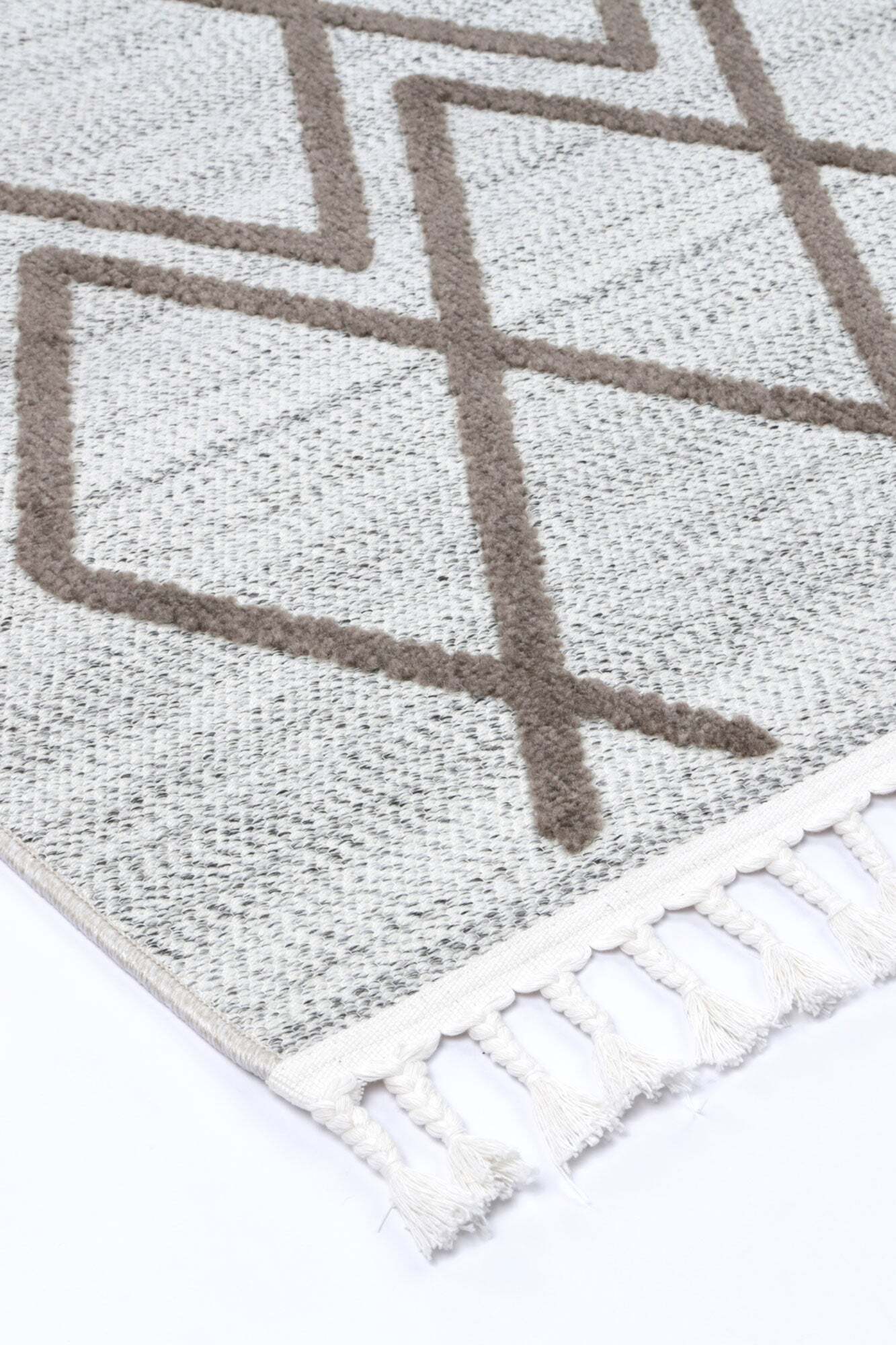 Ariel Fringed Moroccan Trellis Rug