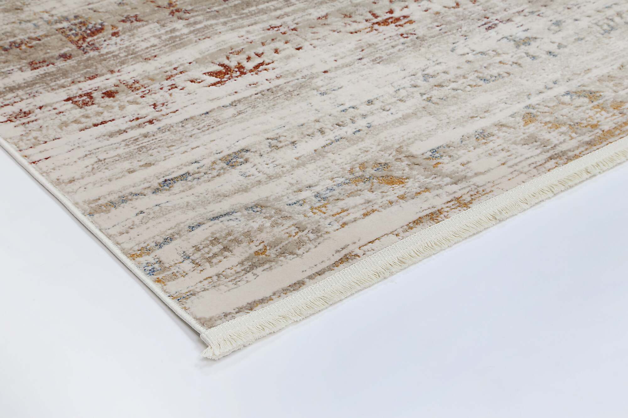 Large View Bari Contemporary Fringed Rug
