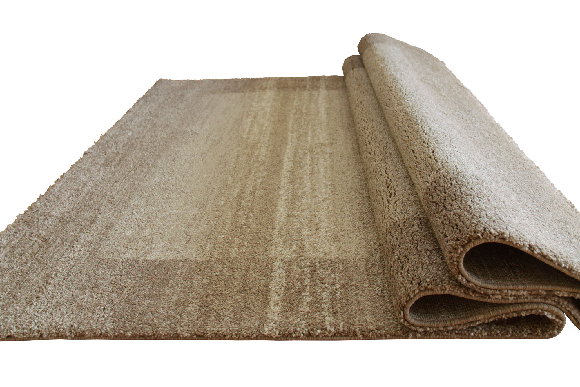 Large View Bergamo Tan Modern Border Rug
