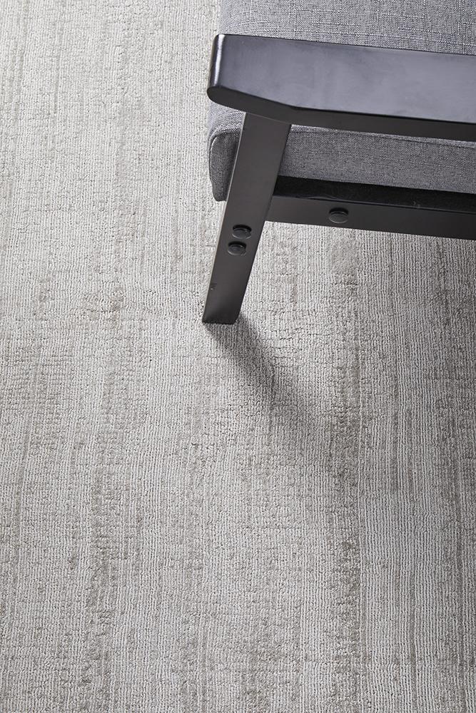 Large View Bree Hand Loomed Plain Grey Rug