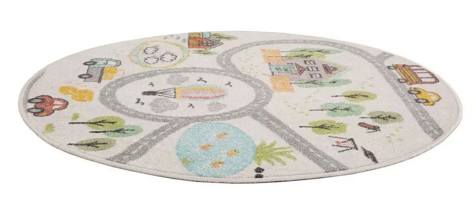 Large View Candy Road Kids Round Rug
