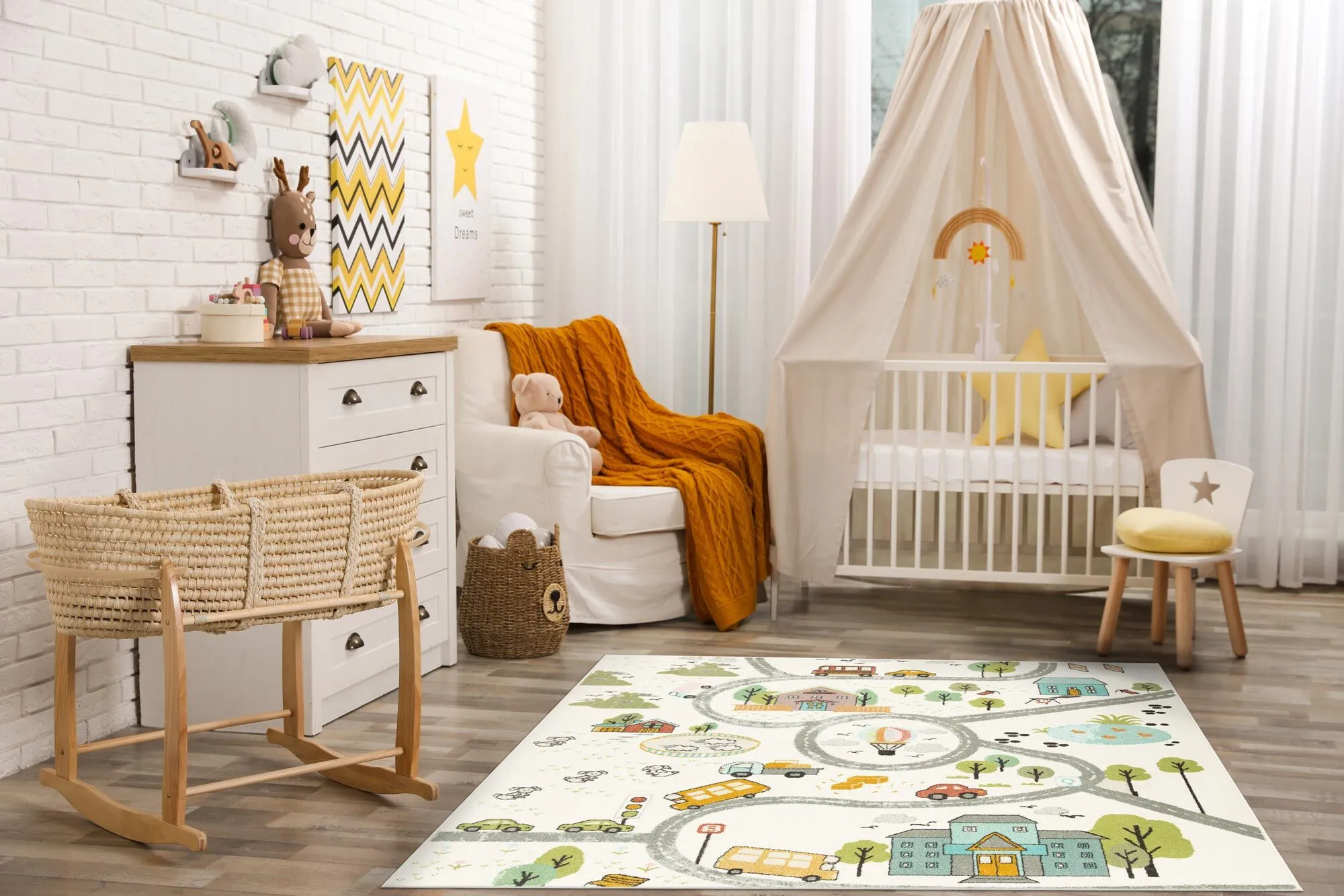 Candy Road Kids Square Rug