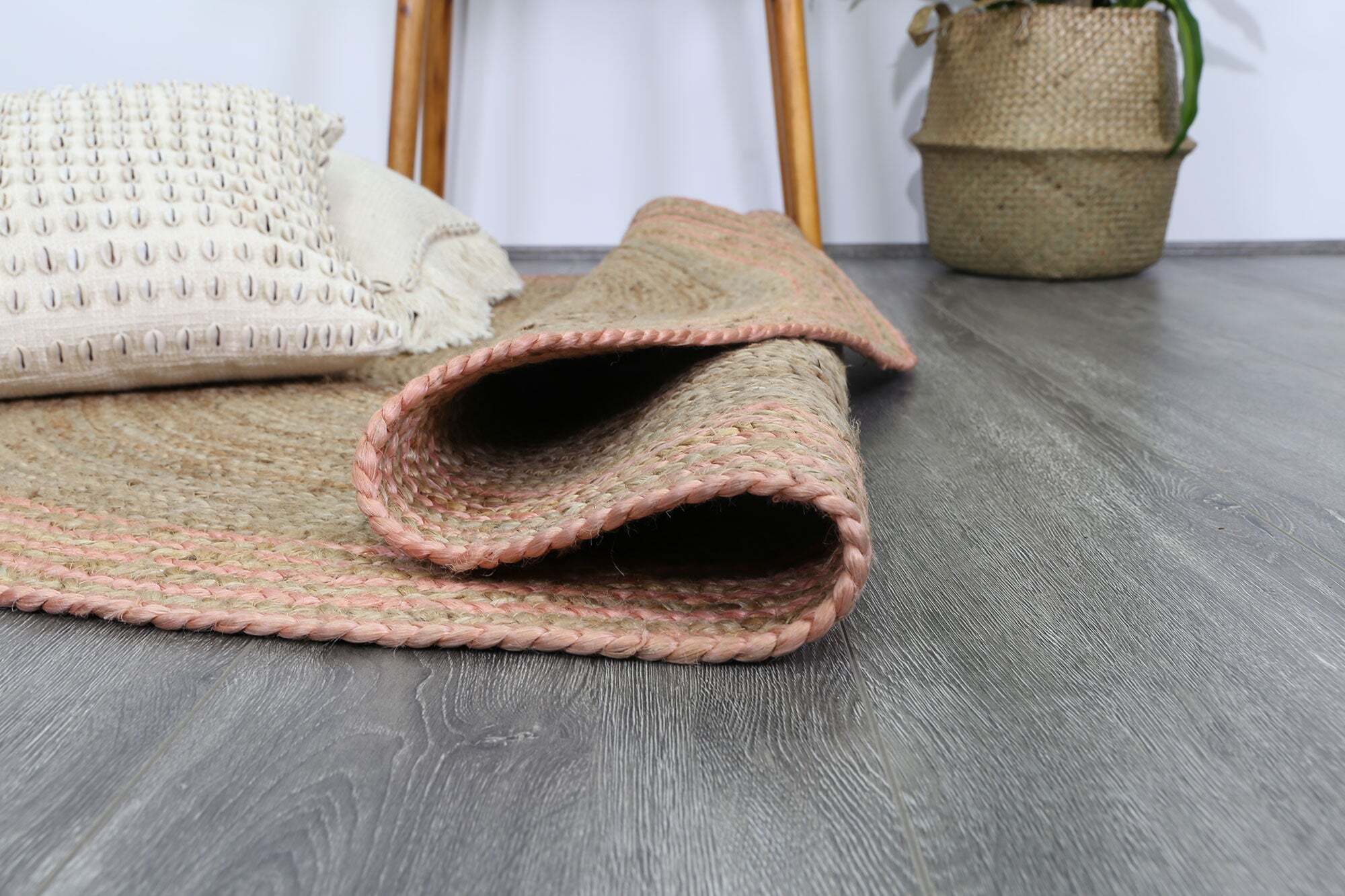 Large View Carmel Hand Woven Jute Rug