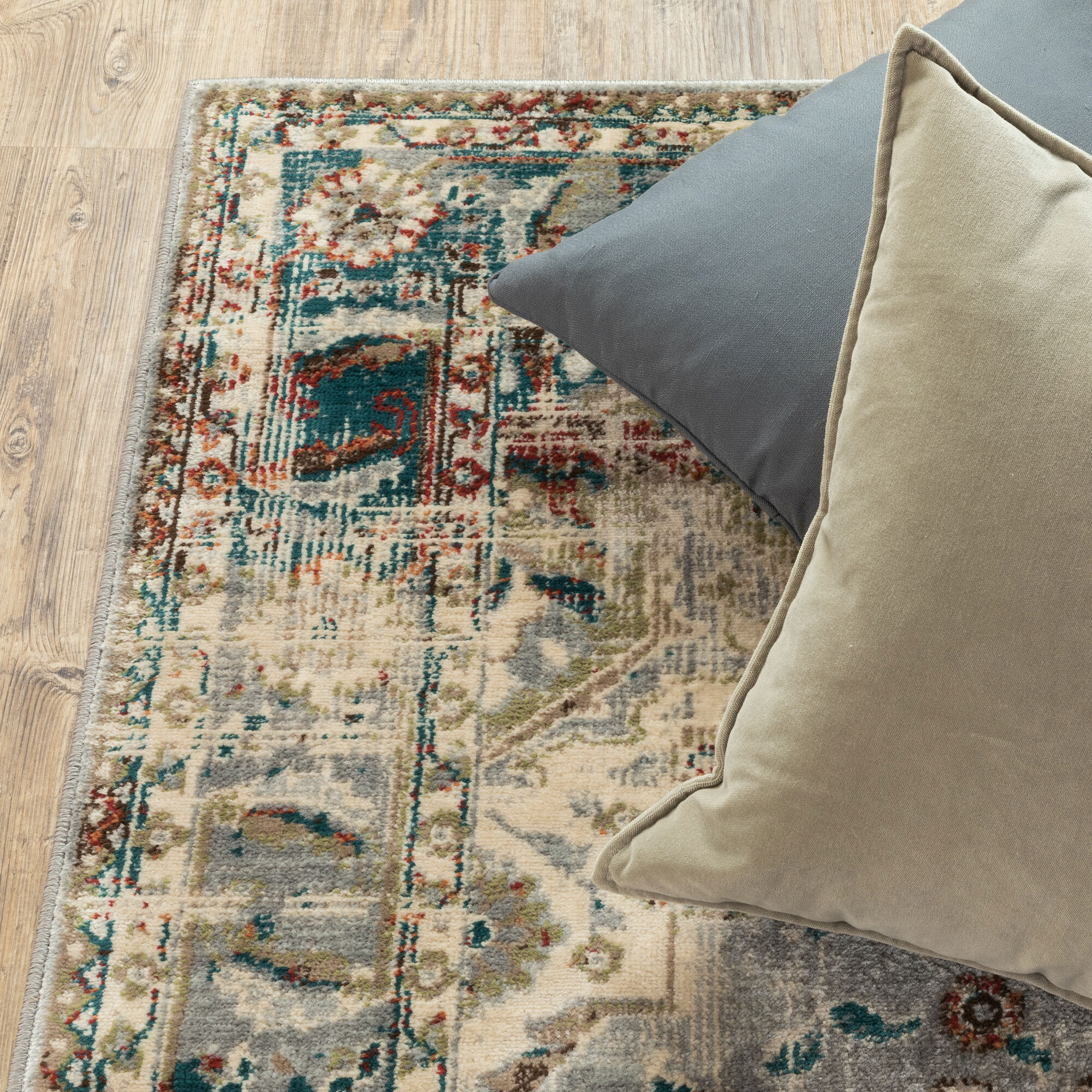 Large View Caleb Transitional Medallion Rug