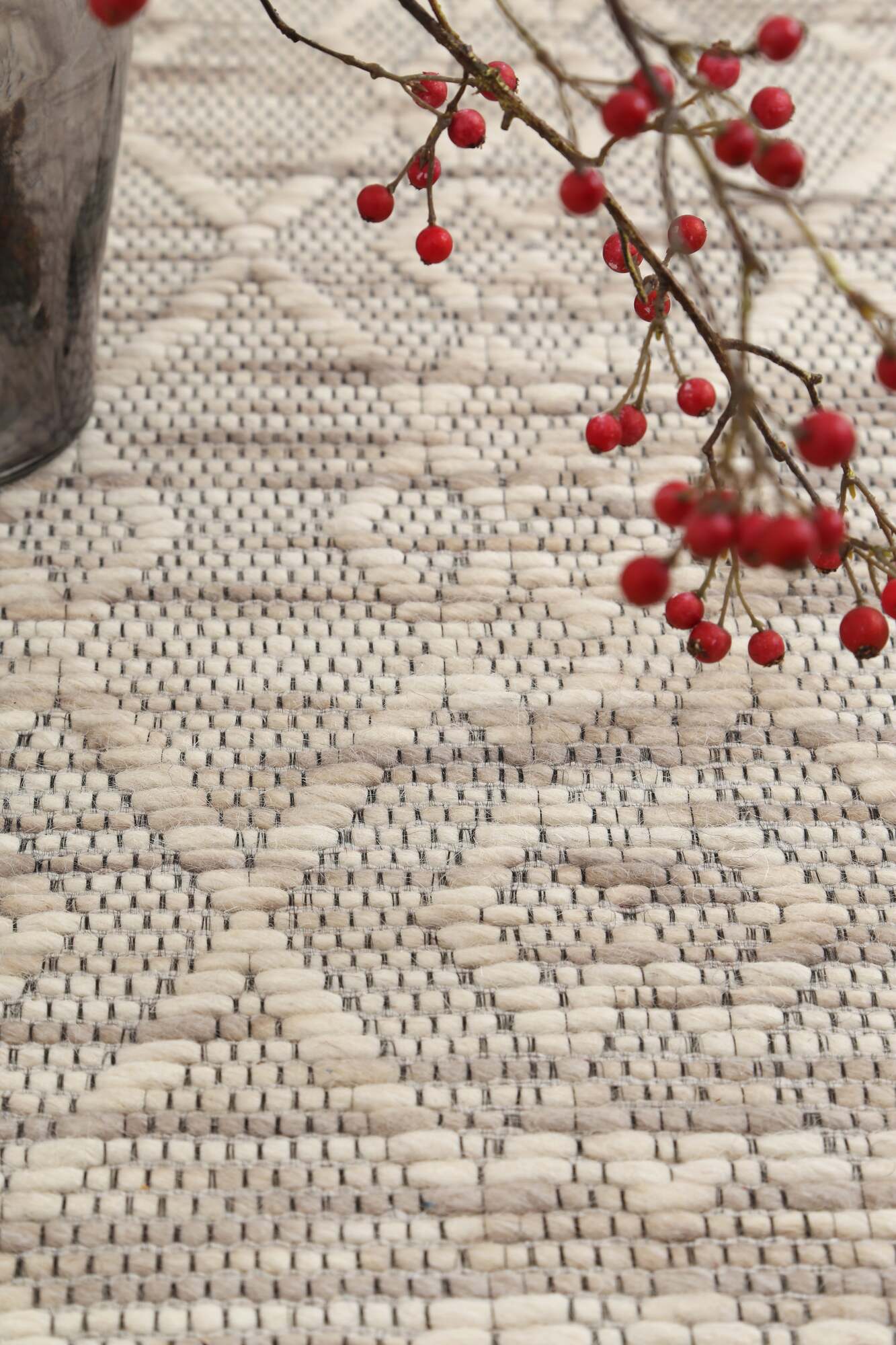 Large View Chea Geometric Wool Rug