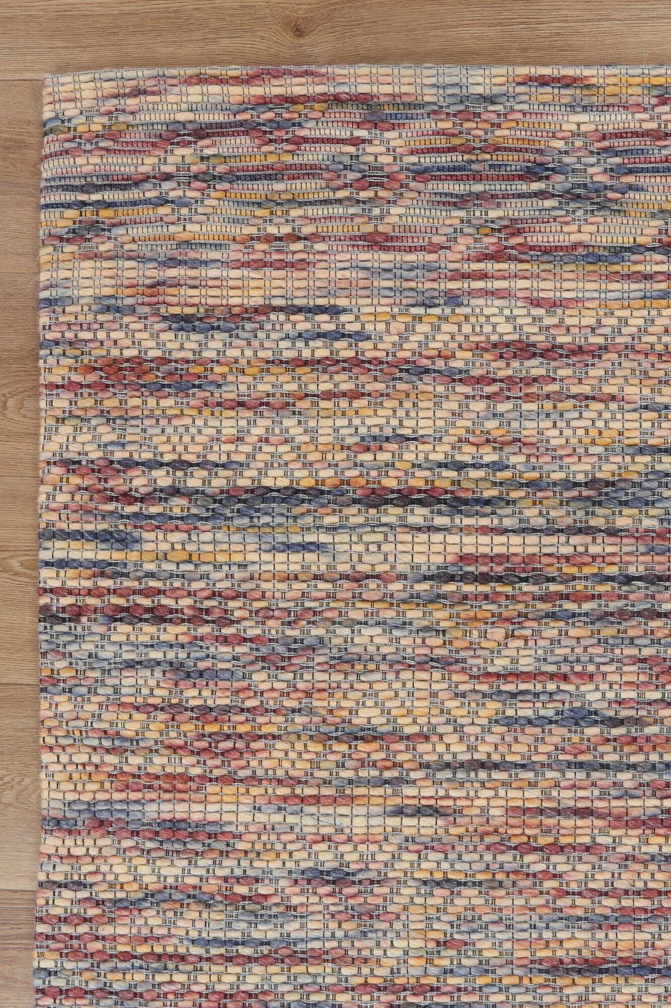 Large View Chea Geometric Wool Rug
