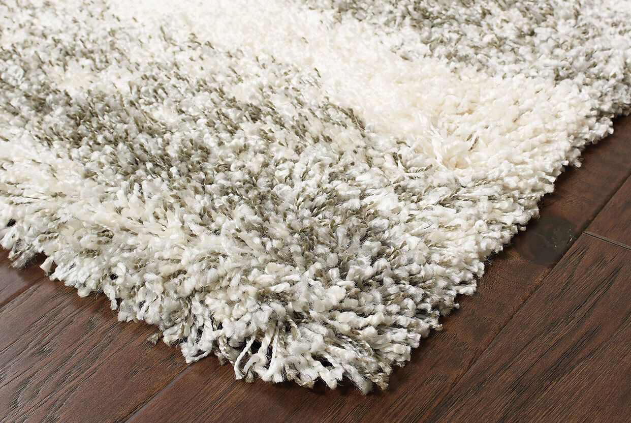 Large View Ciro Square Pattern Shaggy Rug