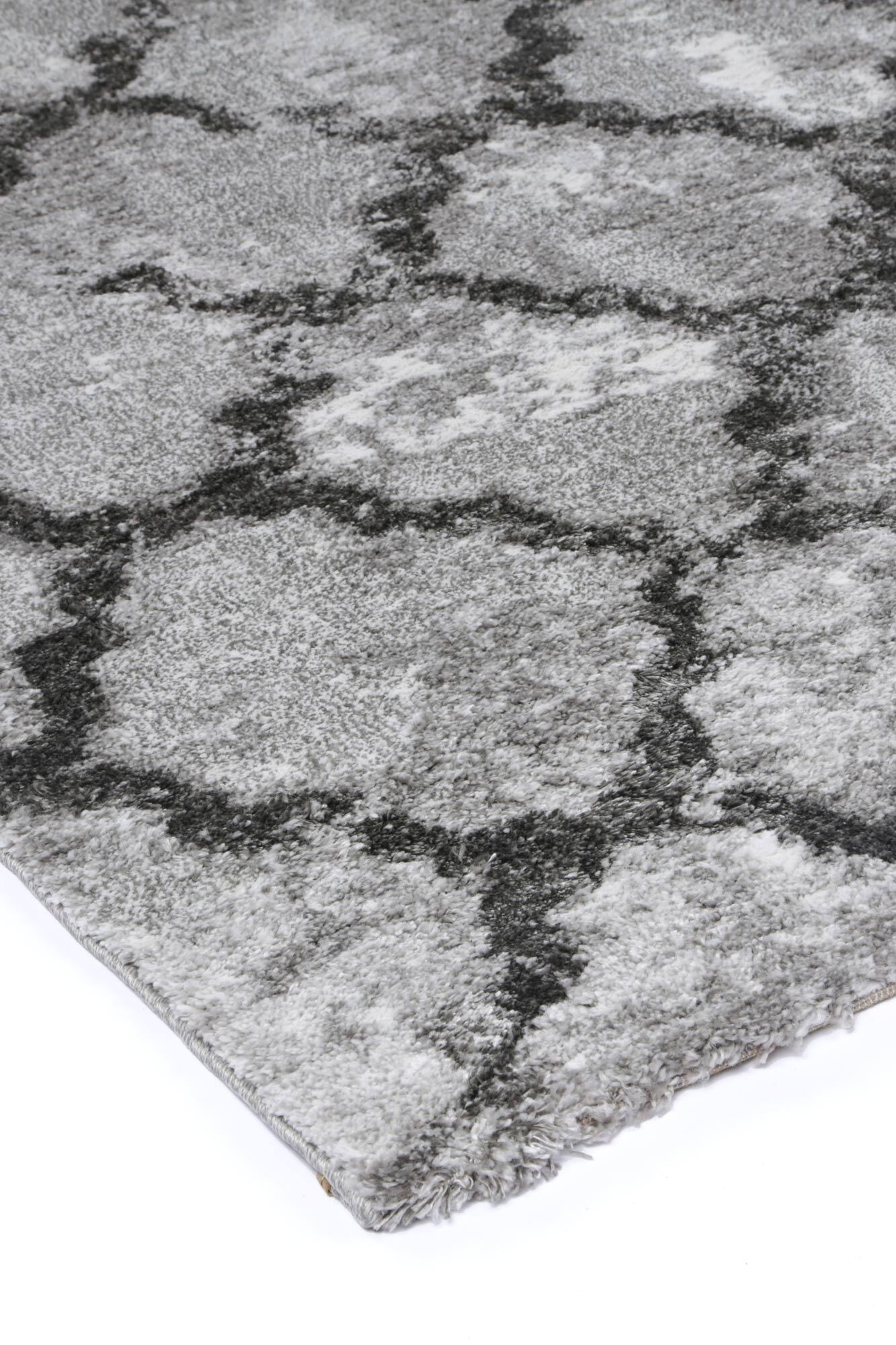 Large View Cole Grey Trellis Rug