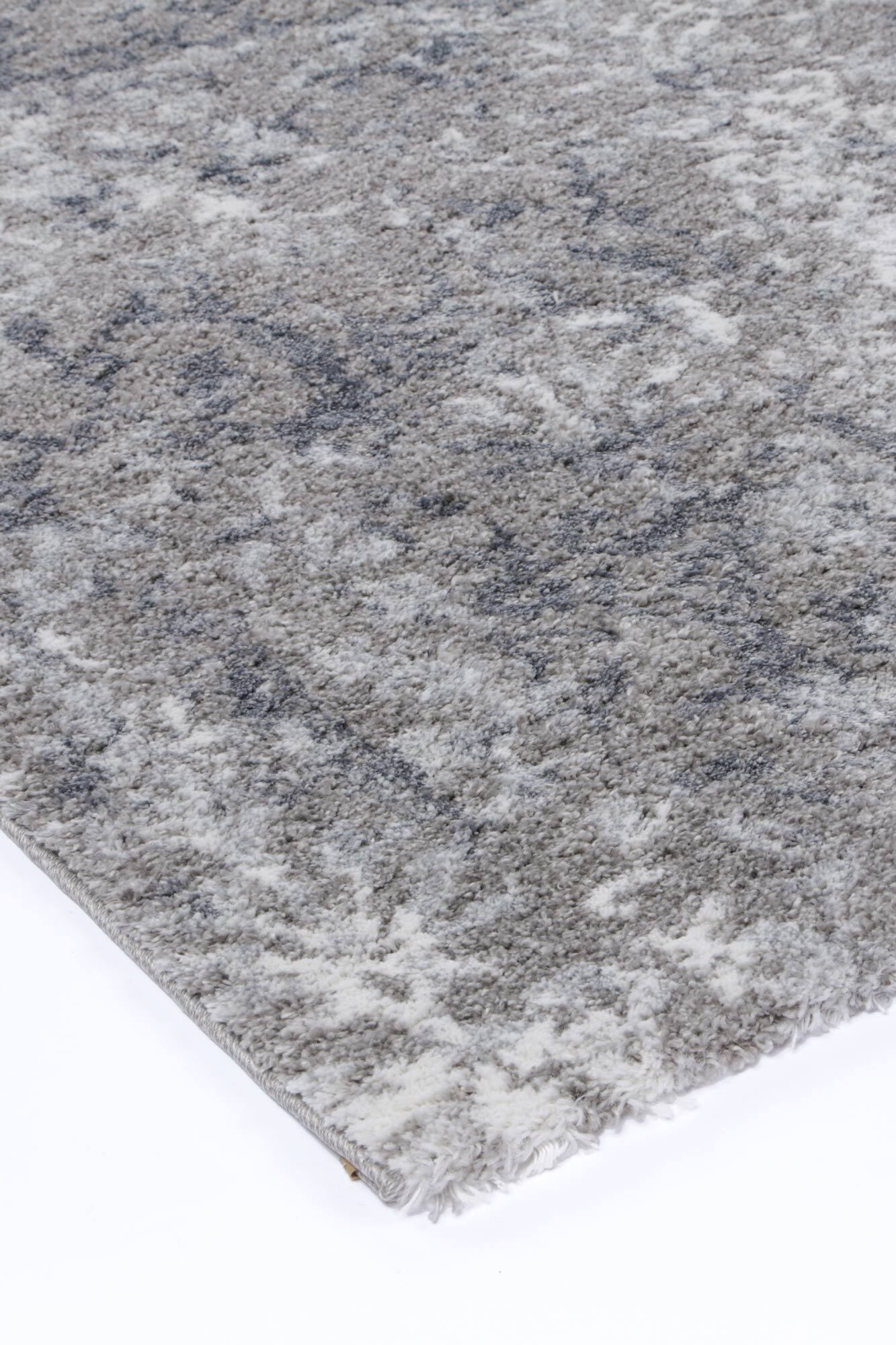 Large View Cole Grey Floral Abstract Rug