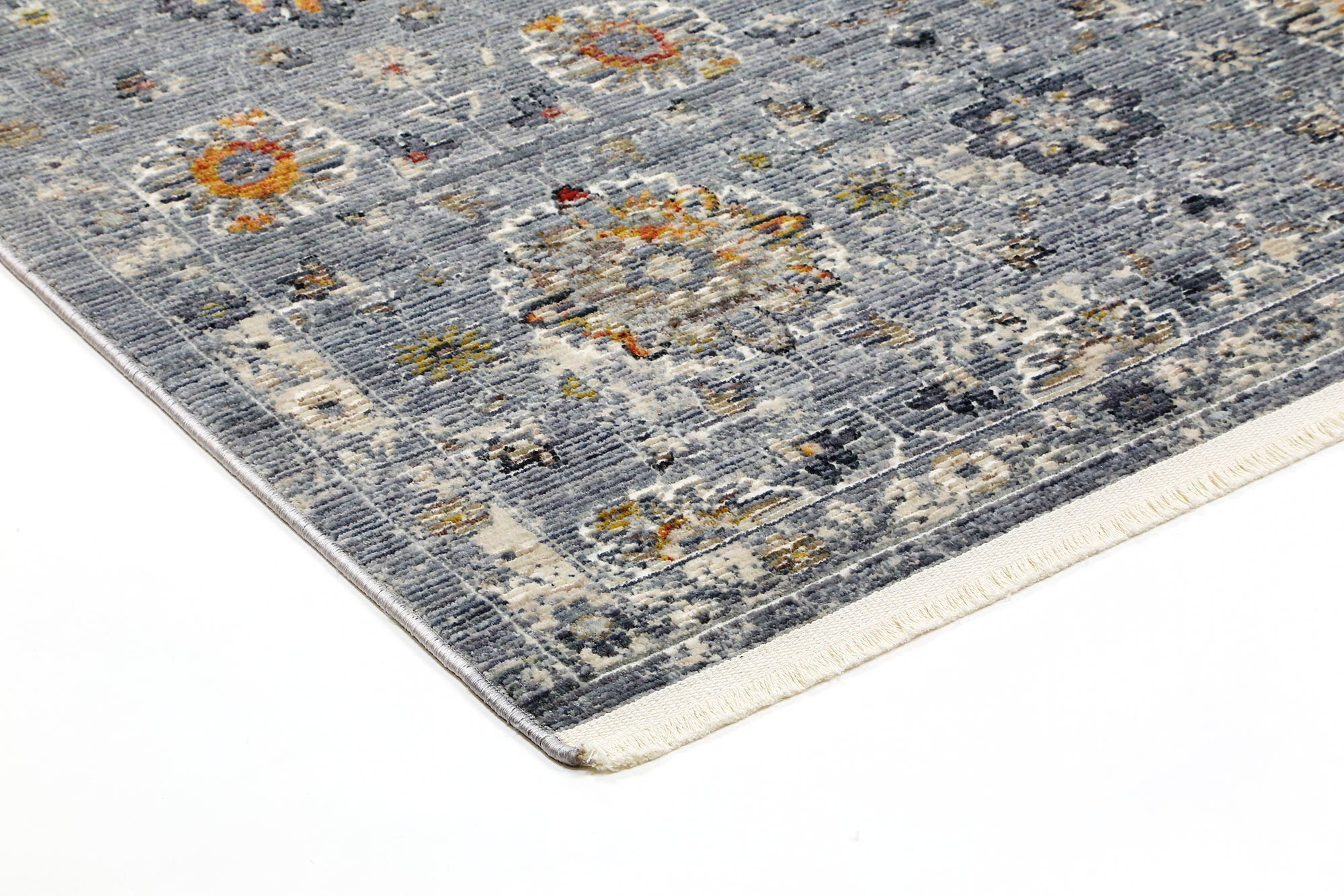 Darra Grey Transitional Floral Rug