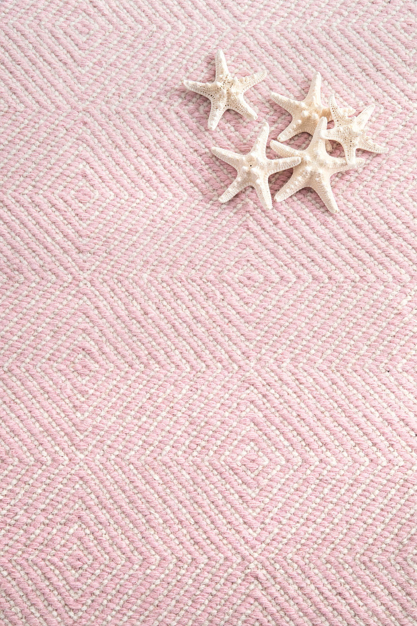 Dhurrie Pink Flatweave Wool Rug