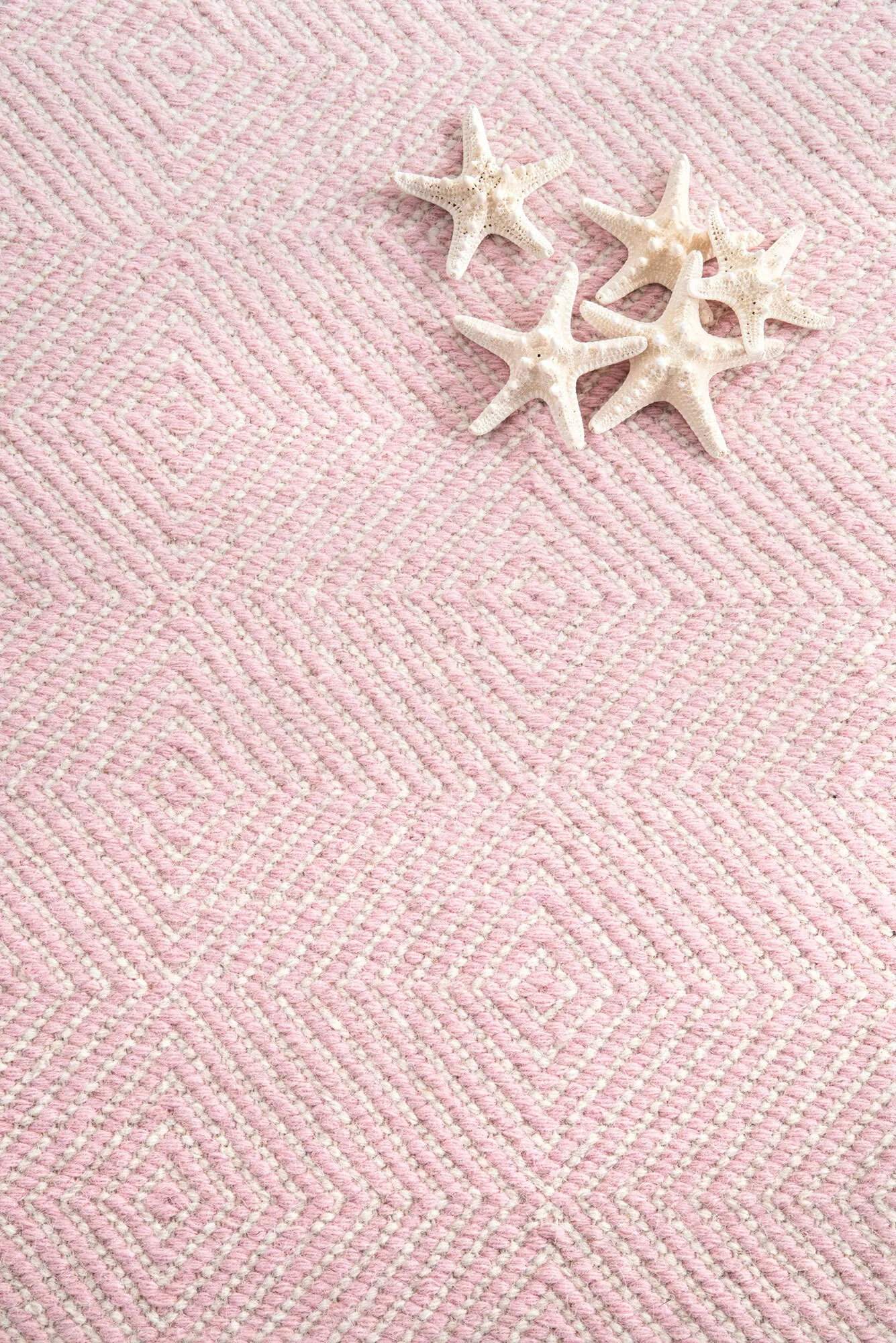 Large View Dhurrie Pink Flatweave Wool Rug