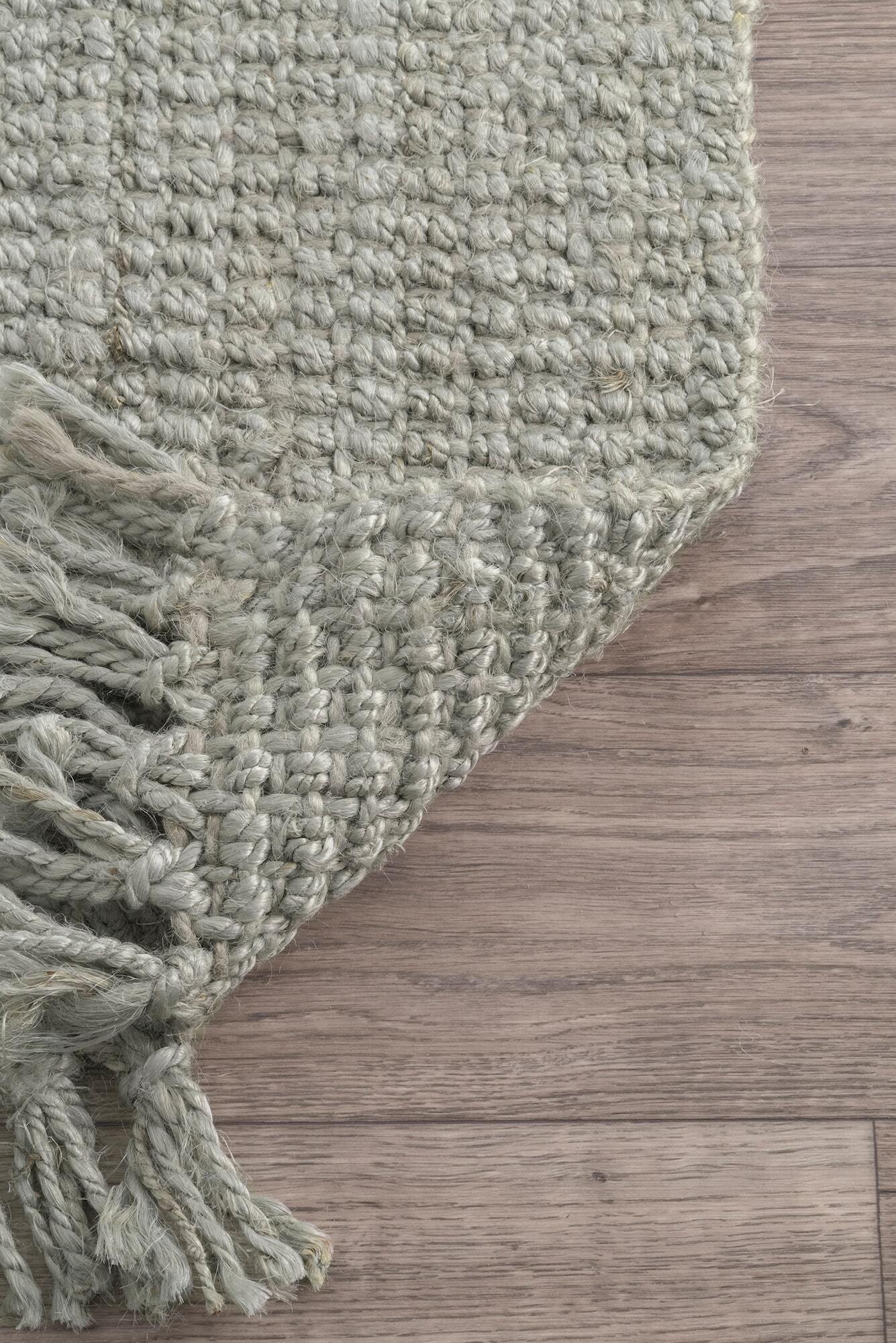 Large View Dyed Jute Grey Hand Woven Rug