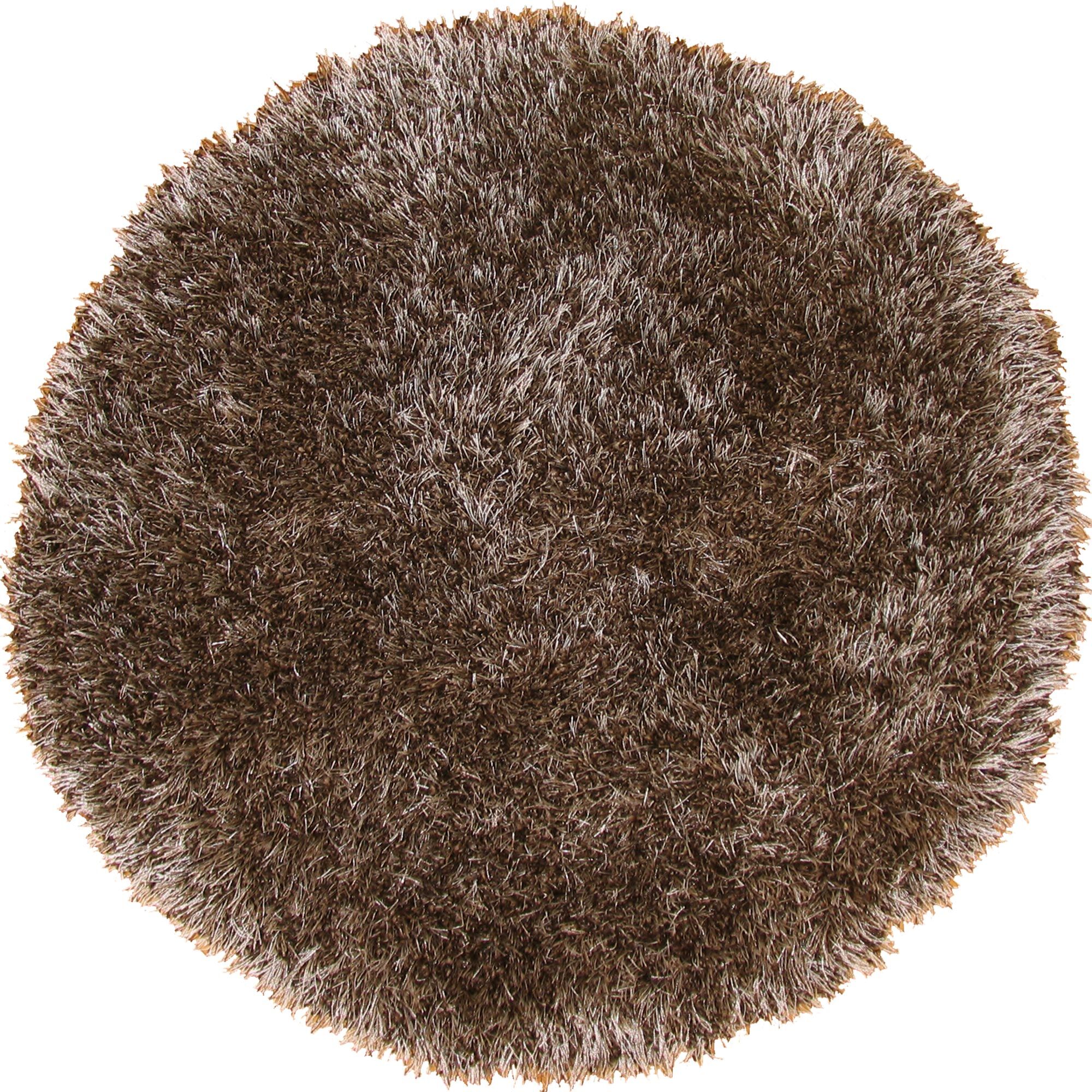 Large View Dream Plain Brown Shaggy Rug