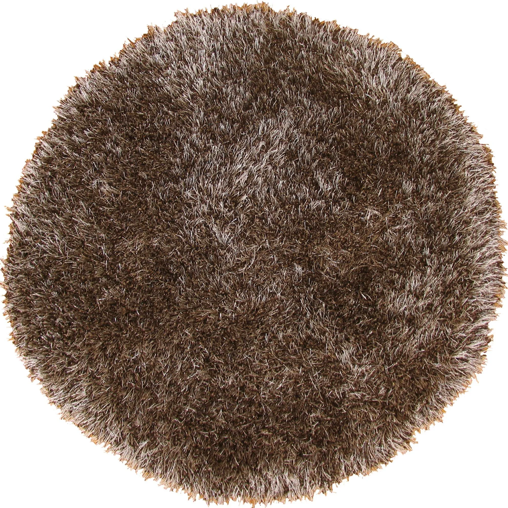 Large View Dream Plain Brown Shaggy Rug