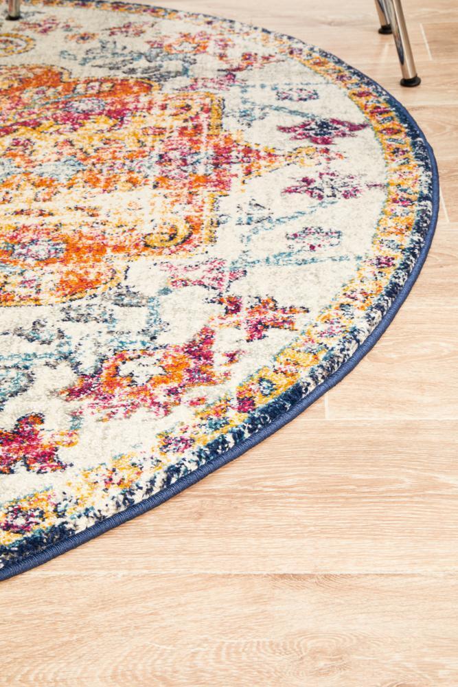 Large View Elana Classic Overdyed Round Rug
