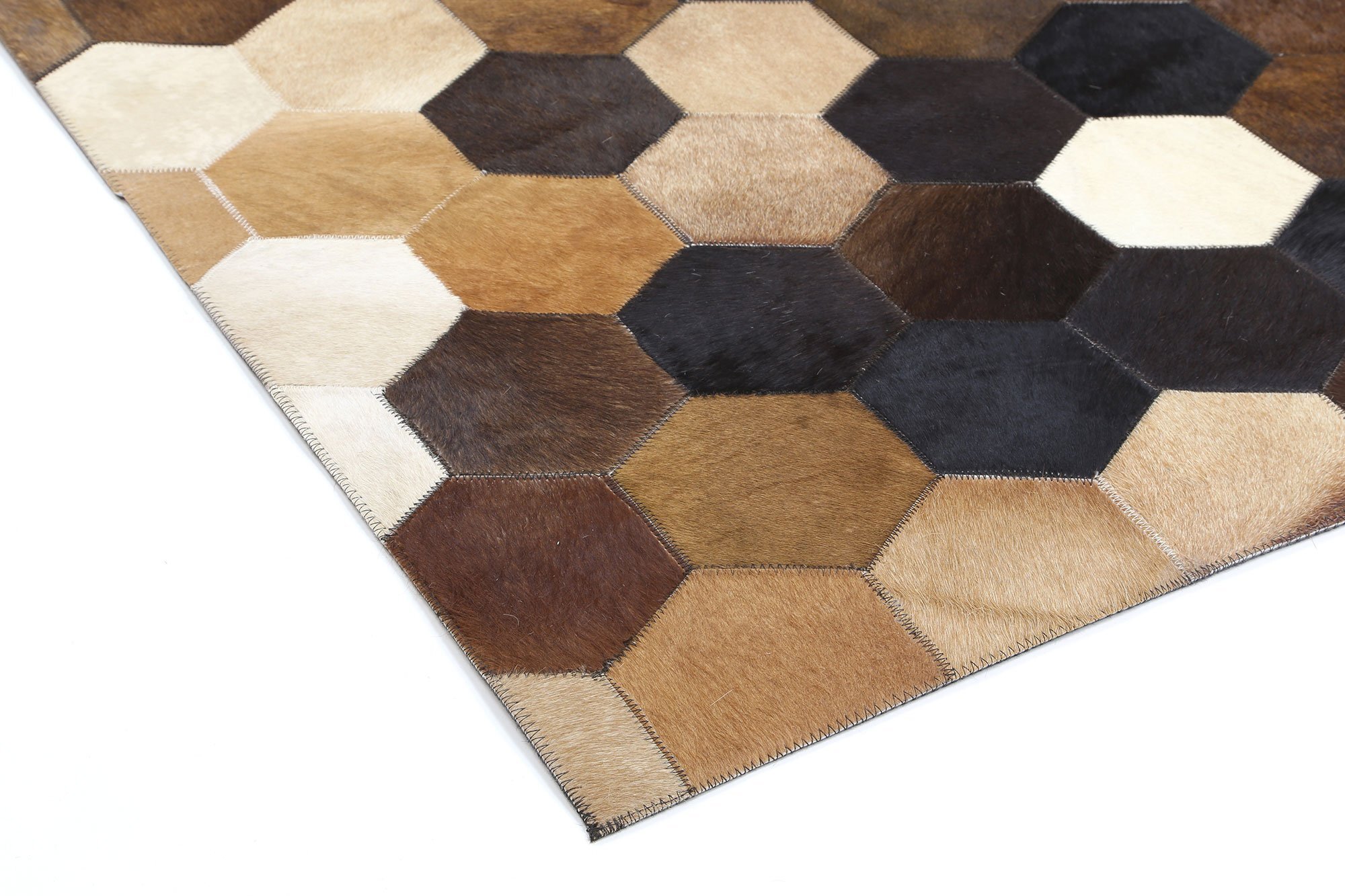 Elena Cow Hide Leather Rug