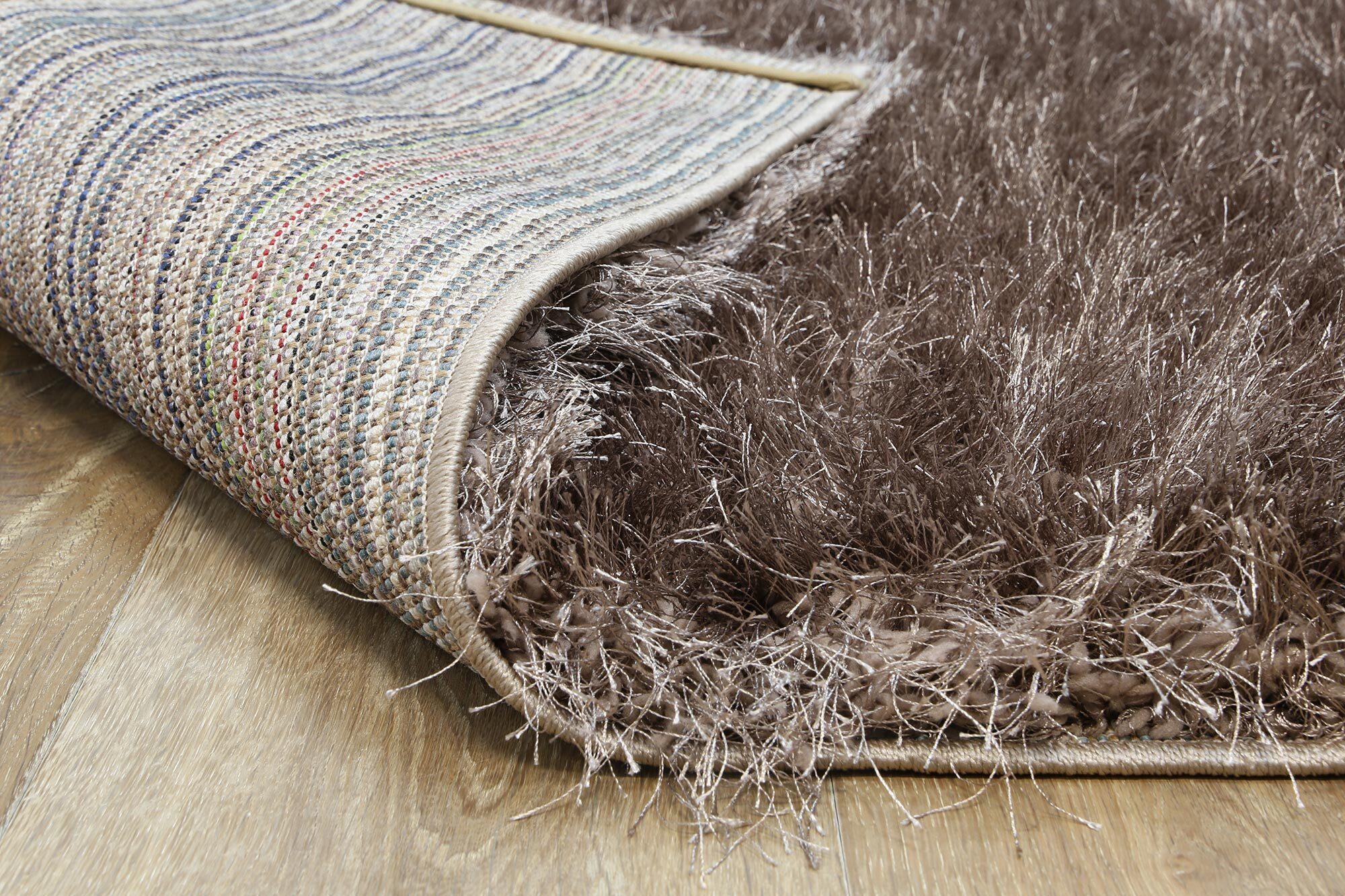 Elisa Silky Soft Brown Shaggy Rug