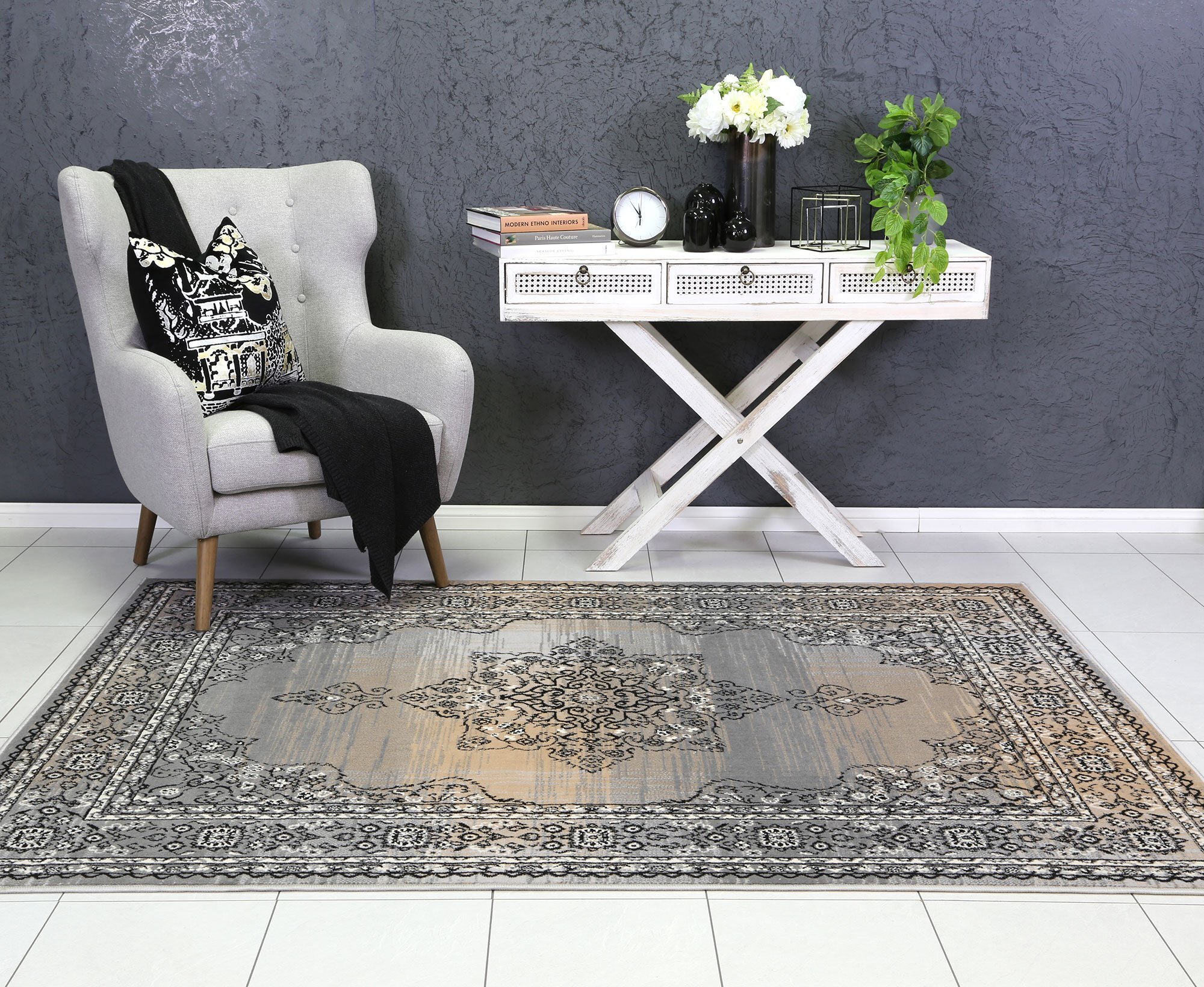 Emma Transitional Medallion Rug