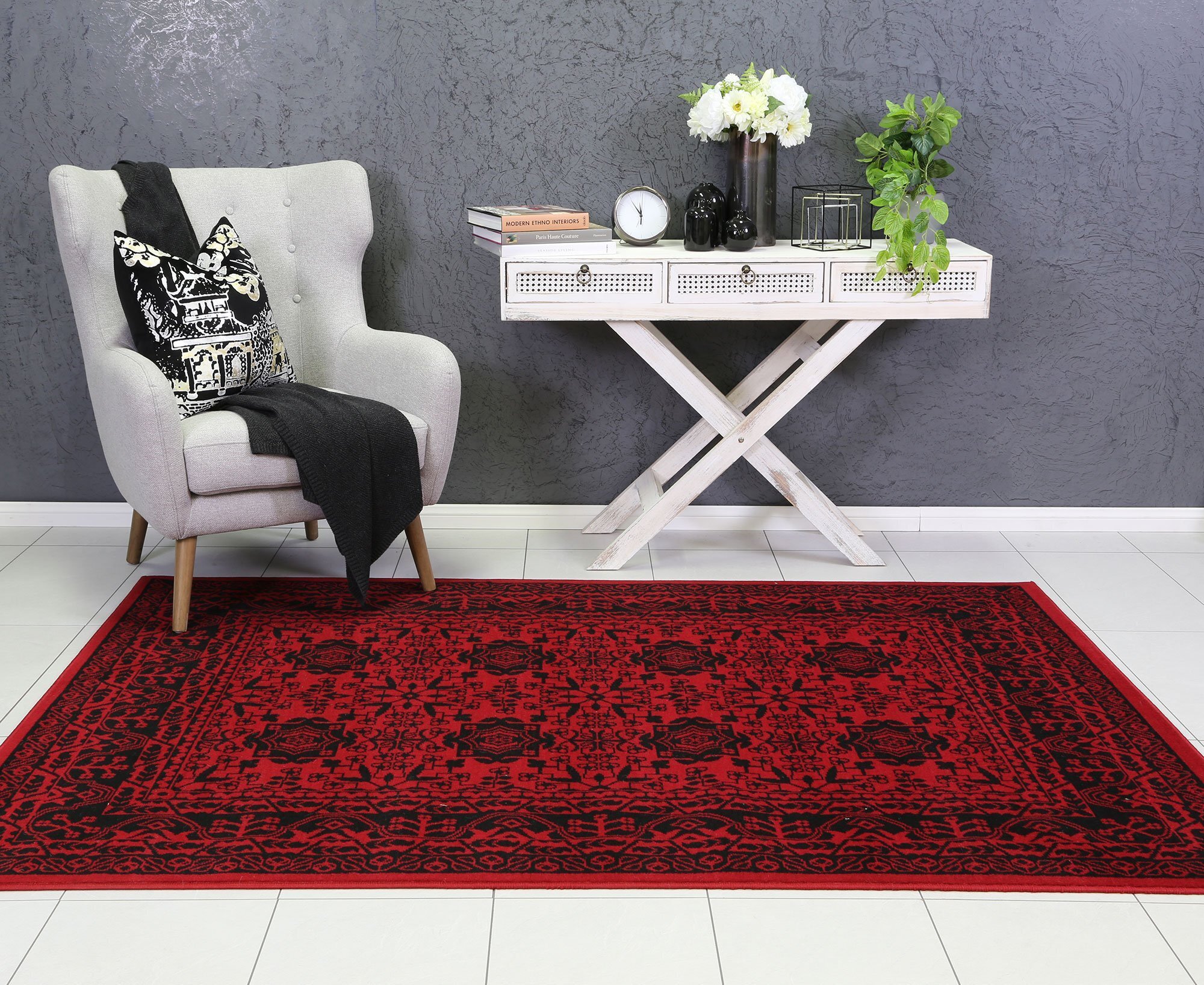 Emma Afghan Tribal Design Rug