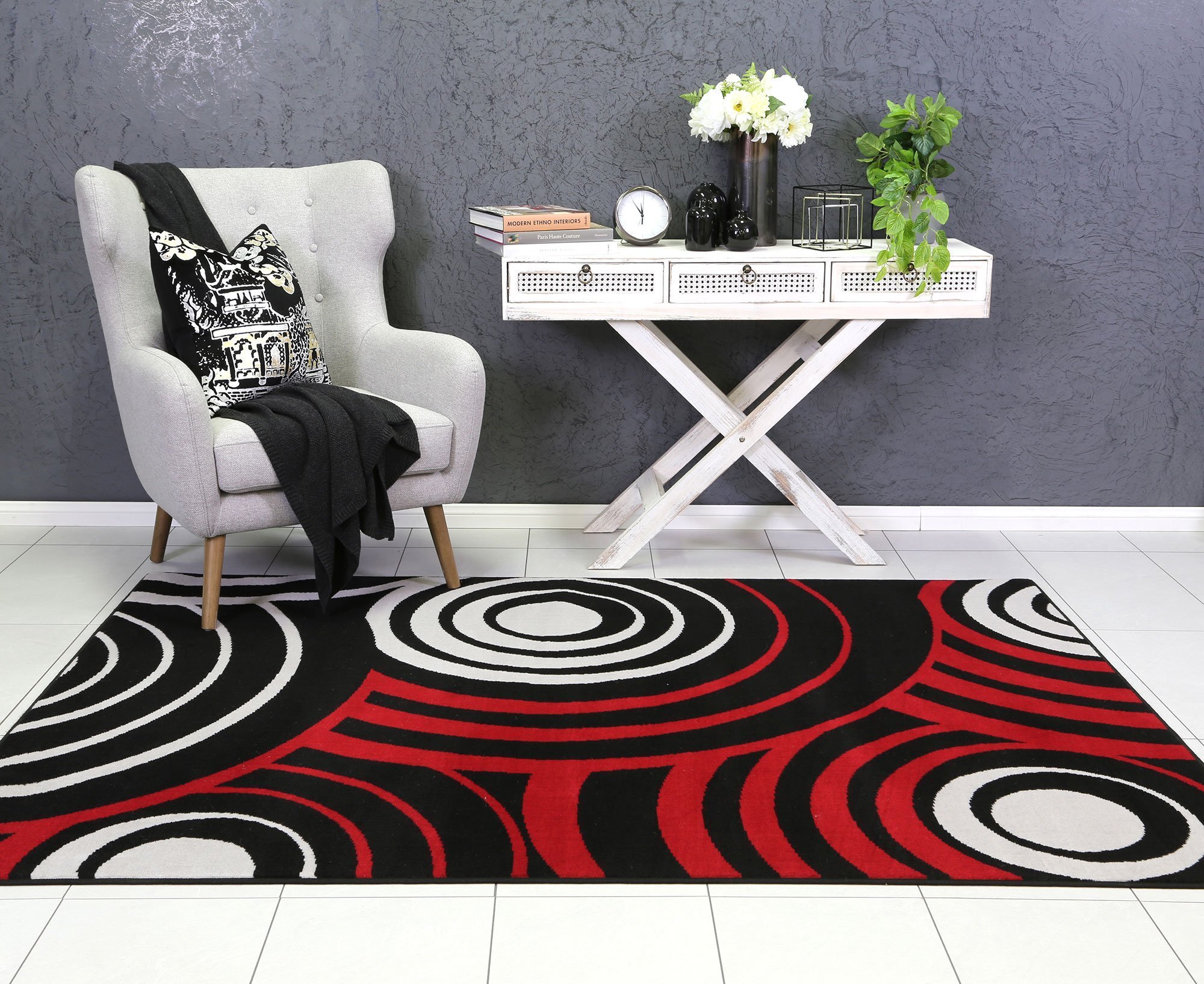 Emma Modern Circle Pattern Rug