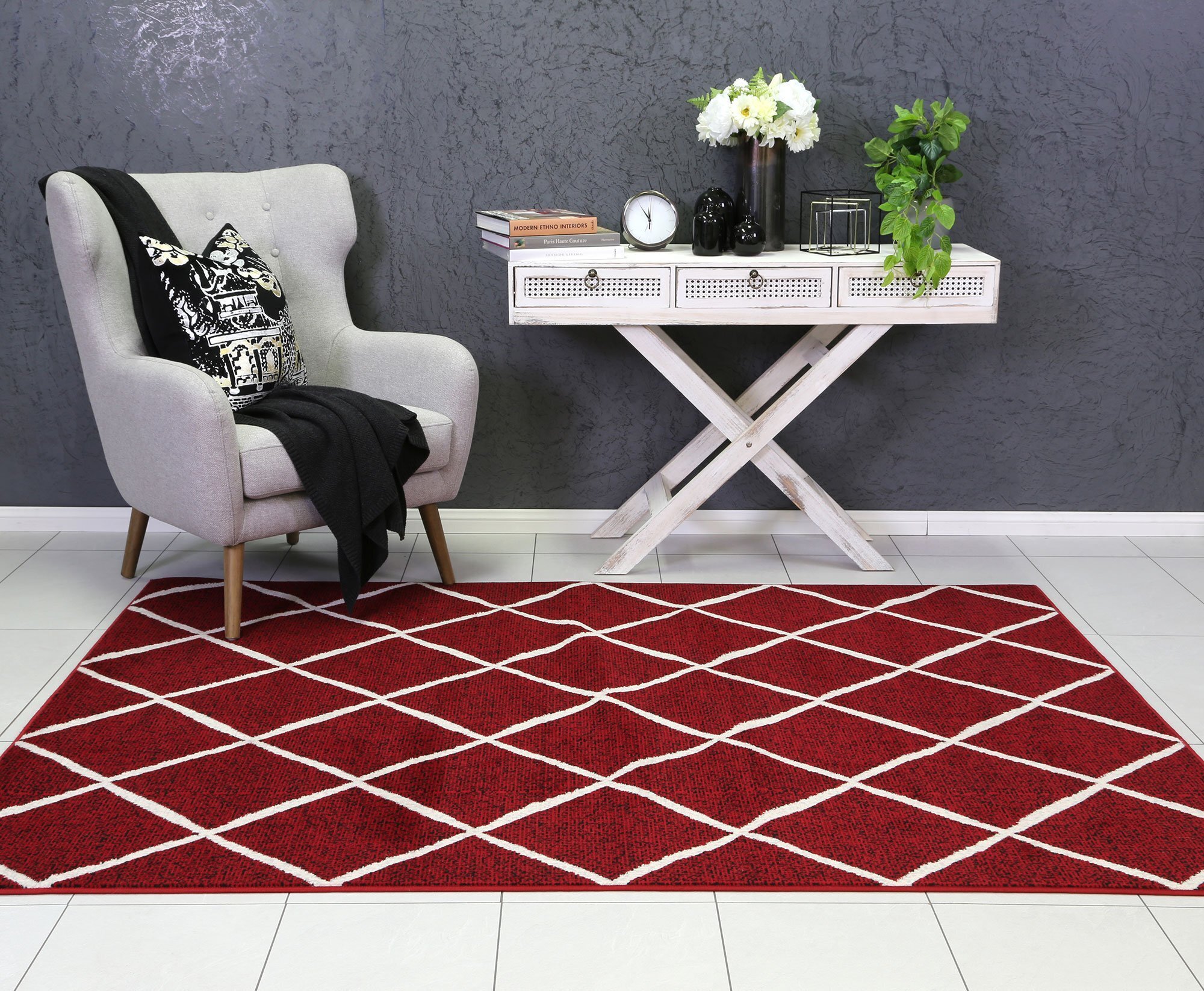 Emma Modern Trellis Rug