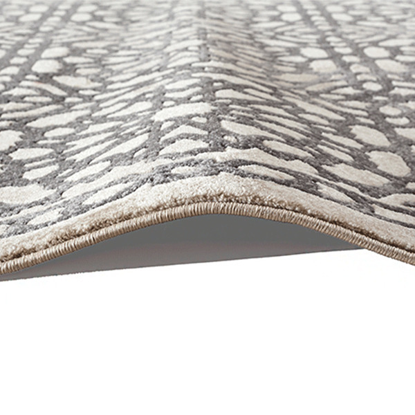 Fabian Damask Grey Rug