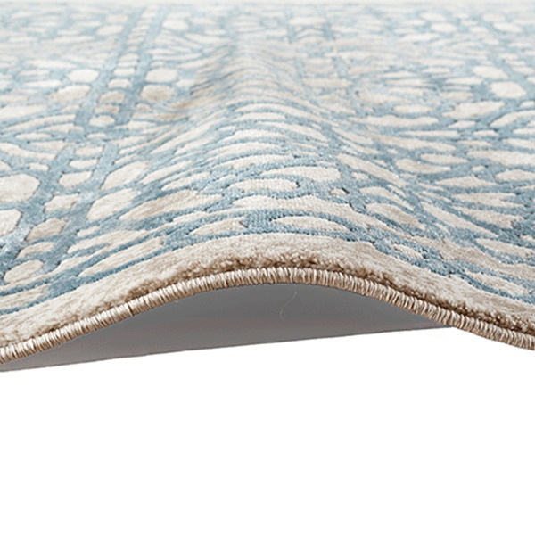 Fabian Damask Blue Rug